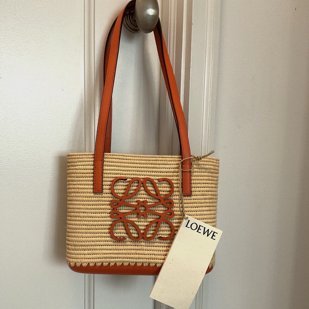 Loewe Square Basket Mini Tote - in chic Hermes orange!